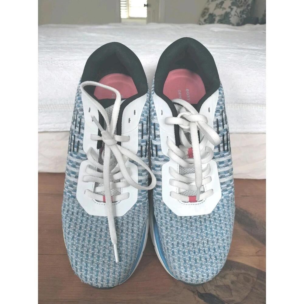 ​Easy Spirit x Denise Austin Mel EMOVE Walking Blue/White Knit Women's 9.5W